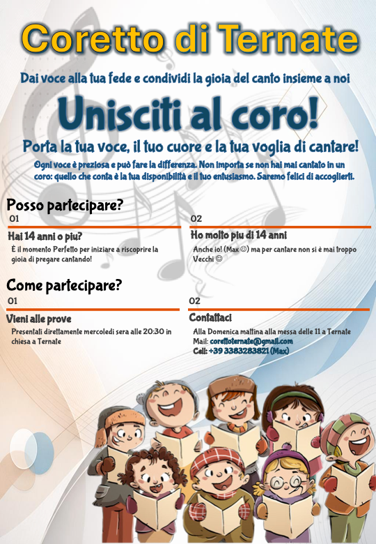 Reclutamento coro Ternate